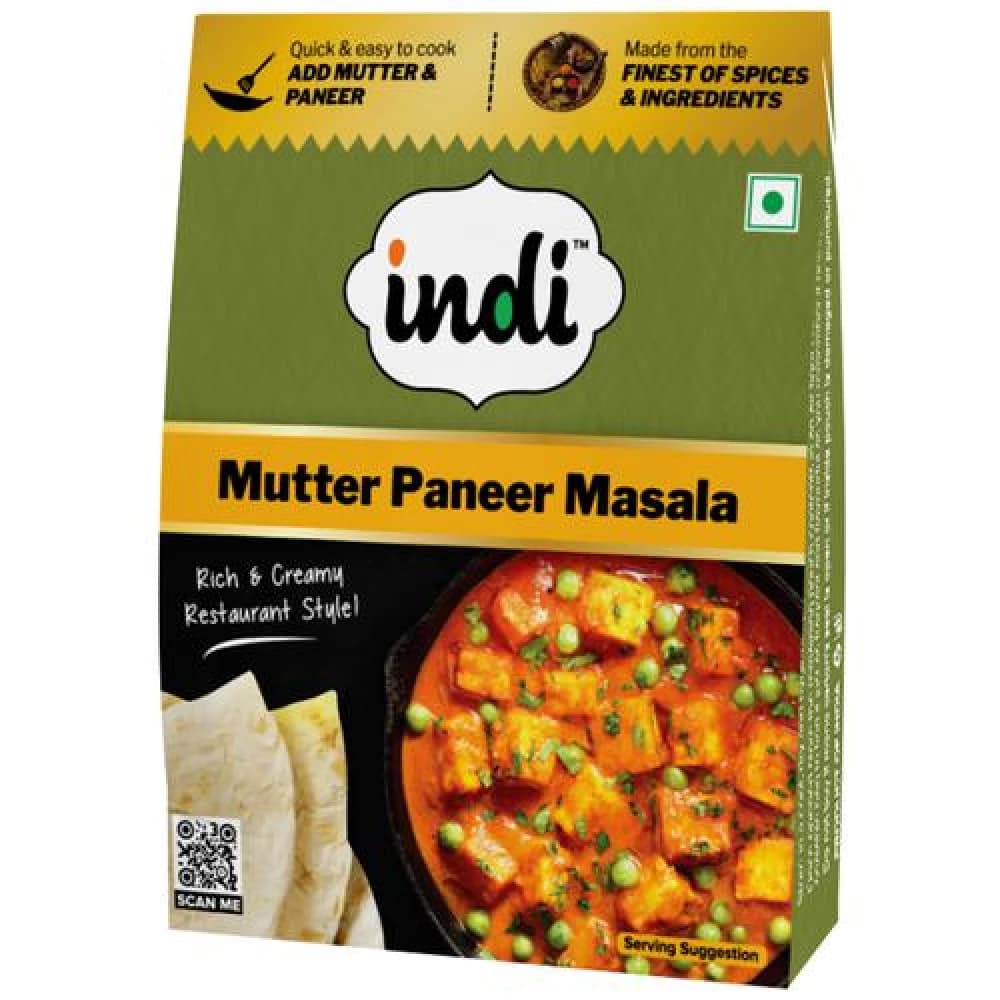 50 G Pouch Indi Mutter Paneer Masala Rich Creamy Restaurant Style ShopIndianProductsa