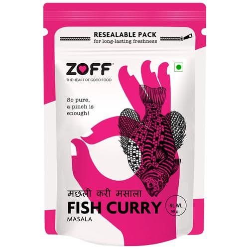 50 G Pouch Zoff Fish Curry Masala High Flavour Spice Blend ShopIndianProductsa