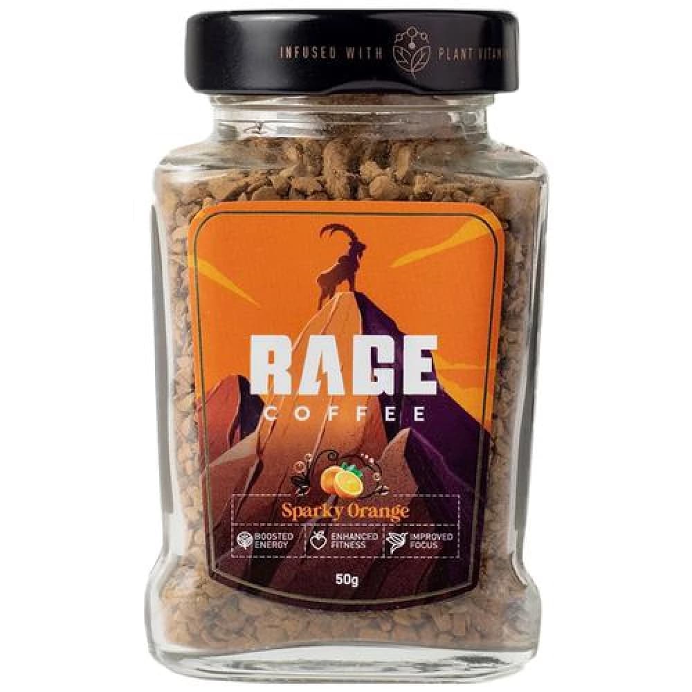 50 G Rage Coffee Sparky Orange Flavour Premium Arabica Instant Coffee ShopIndianProductsa