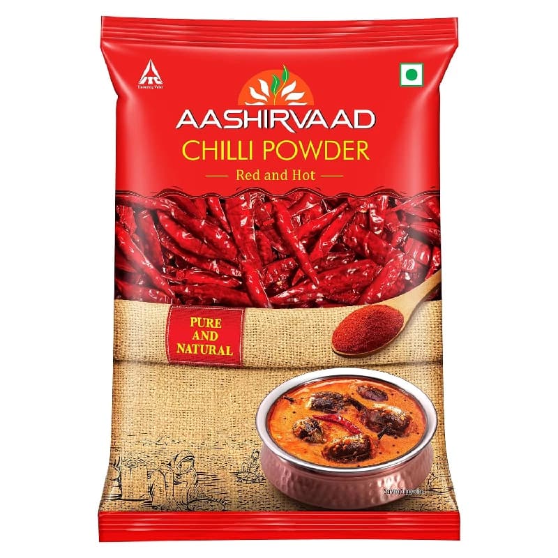 500 G Aashirvaad Chilli Powder Red Hot Chilli Powder With No Added Flavours And Colours ShopIndianProductsa