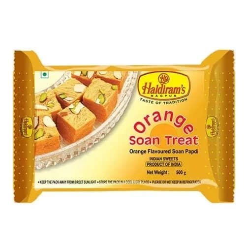 Haldiram's Soan Papdi Orange — 500 g
