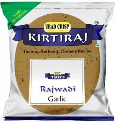 500 G Kirtiraj Garlic Papad ShopIndianProductsa