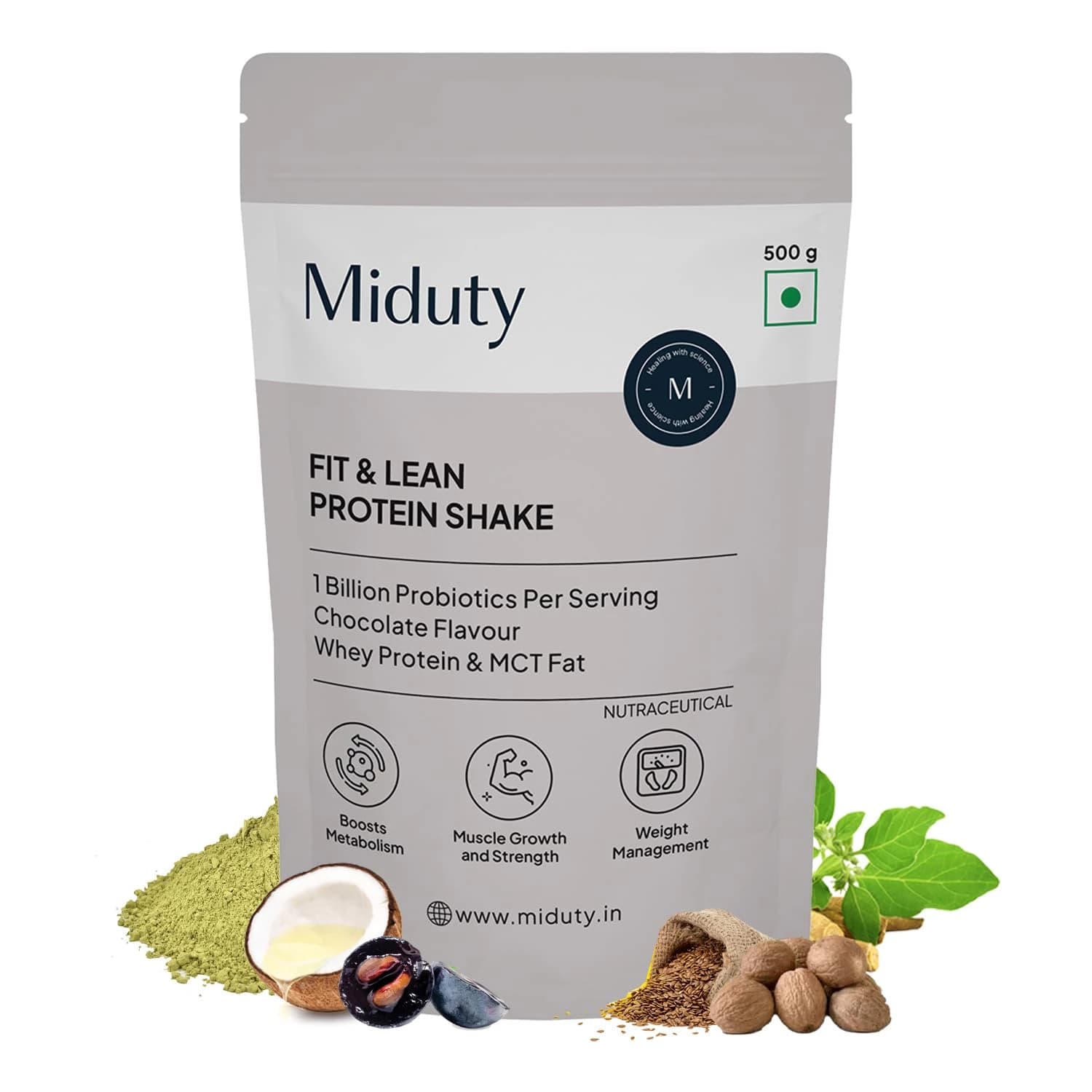 500 G Miduty Fit And Lean Protein Shake ShopIndianProductsa