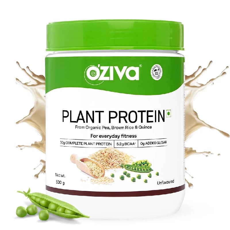 500 G Oziva Organic Plant Protein Powder For Men Women ShopIndianProductsa