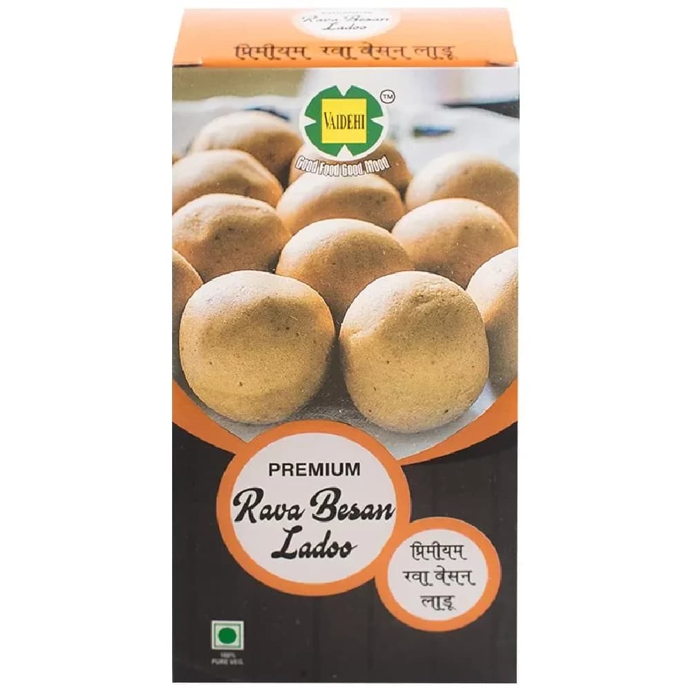 Vaidehi Foods Premium Rava Besan Ladoo — 500 g