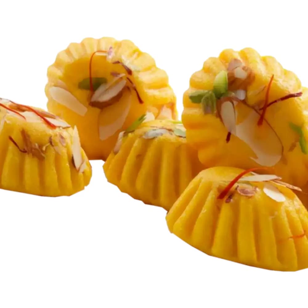 Shreeji Dairy Rajwadi Kesar Dryfruit Penda — 500 g