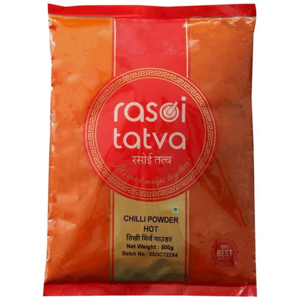 500 G Rasoi Tatva Chilli Powder Hot 100Percent Natural ShopIndianProductsa