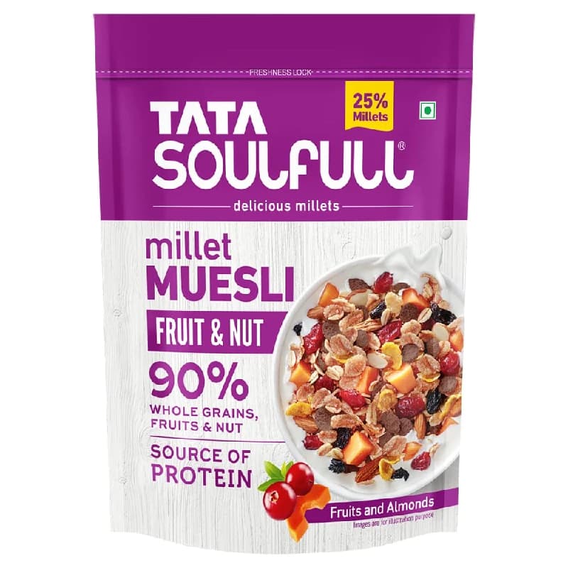 500 G Tata Soulfull Fruit Nut Millet Muesli ShopIndianProductsa