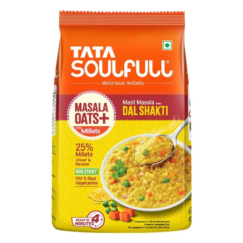500 G Tata Soulfull Masala Oats With Mast Masala With Dal Shakti ShopIndianProductsa