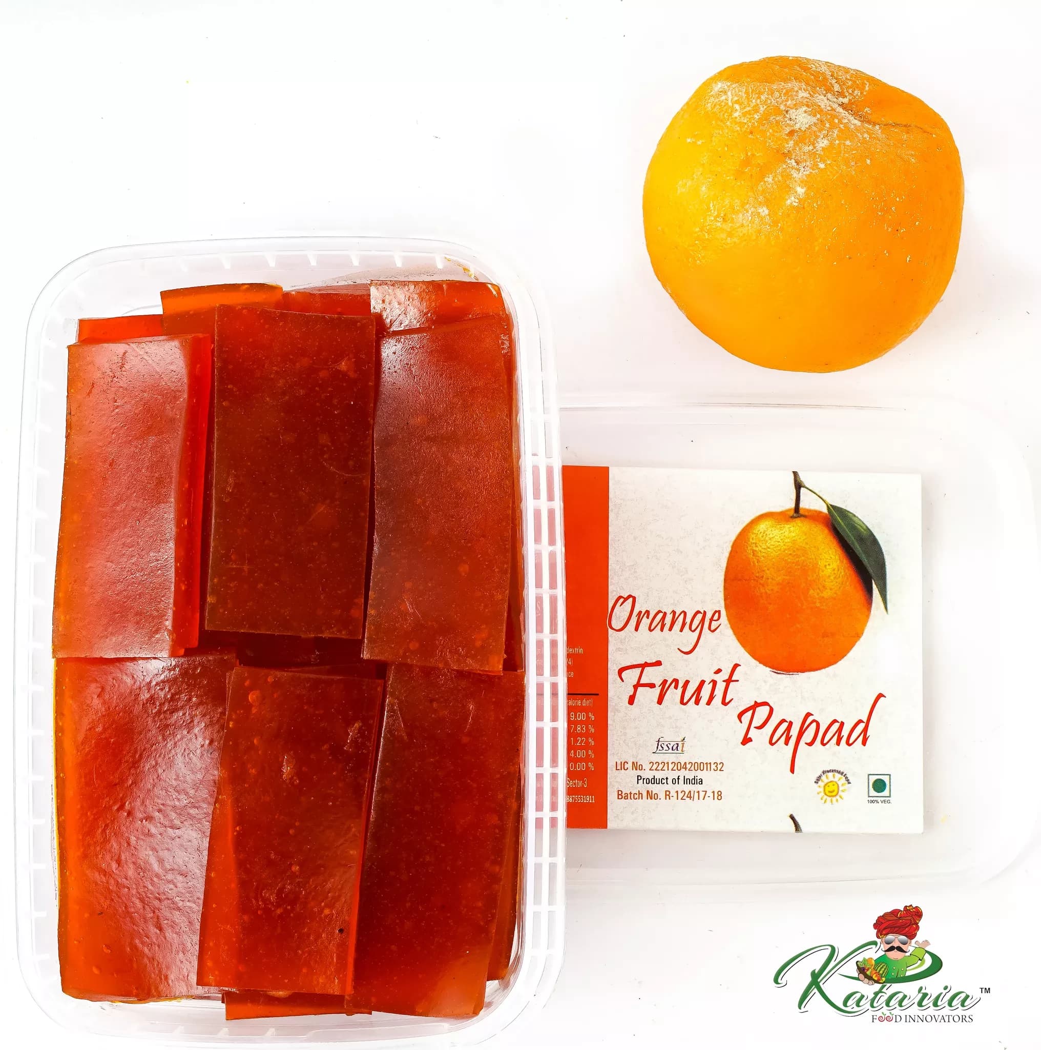 Kataria Food Innovators Orange Fruit Papad — 500 g