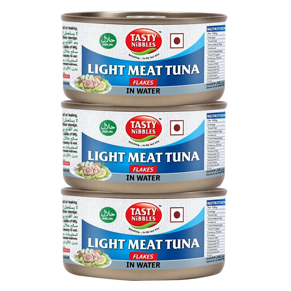 555 G Tasty Nibbles Light Meat Tuna Flakes In Water ShopIndianProductsa