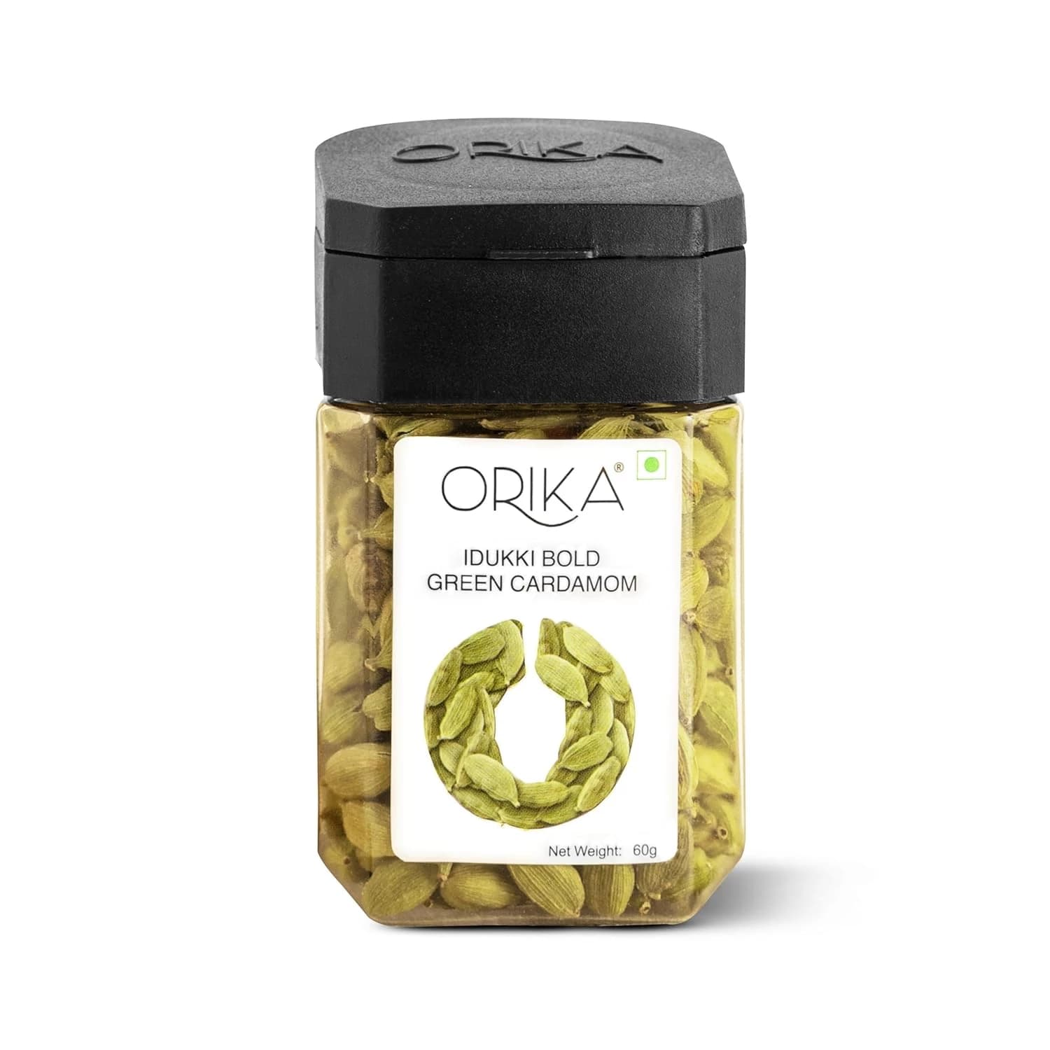 60 G Orika Idukki Bold Green Cardamom Whole ShopIndianProductsa