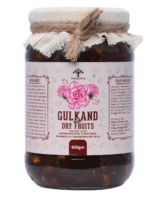 Vanalaya Natural Organic Dry fruits Gulkand — 600 g