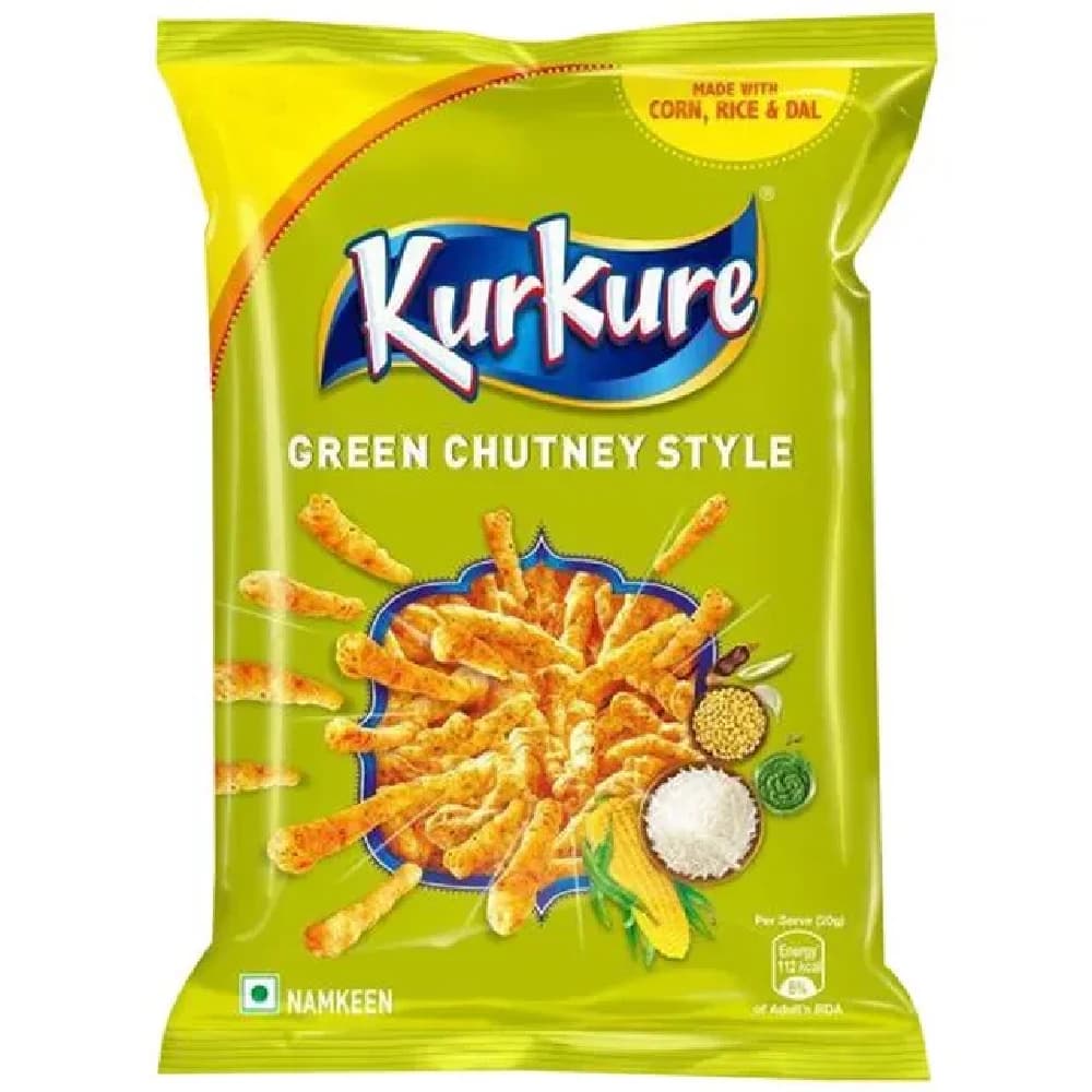 Kurkure Namkeen Green Chutney Rajasthani Style — 70 g