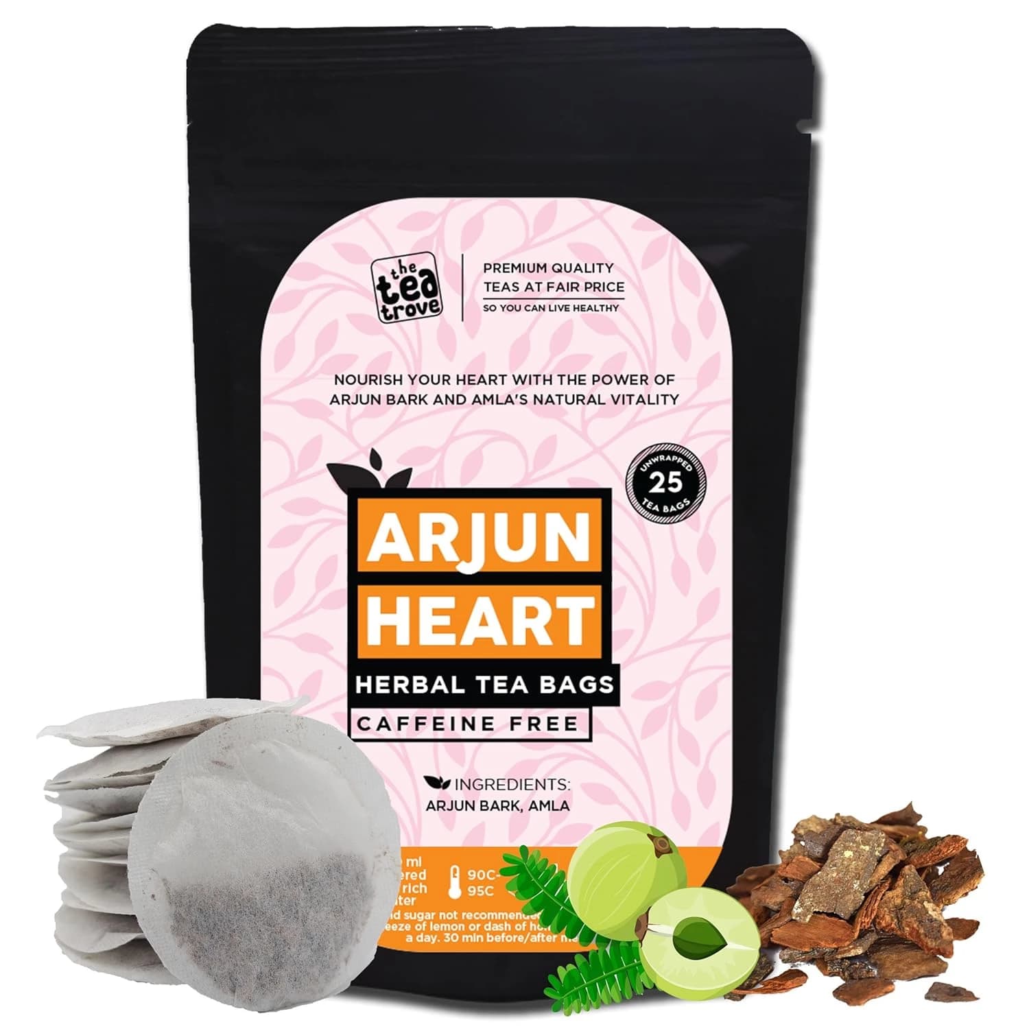 70 G The Tea Trove Arjun Hearts Tea Bags ShopIndianProductsa
