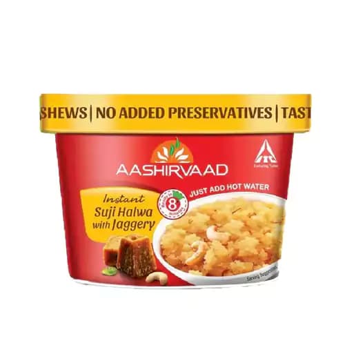 70G Aashirvaad Instant Suji Halwa With Jaggery Ready In Minutes ShopIndianProductsa