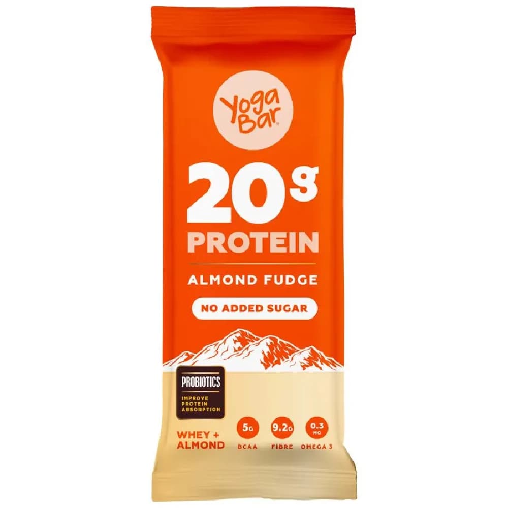 70G Yoga Bar 20G Protein Bar Almond Fudge No Added Sugar Loaded With Fibre ShopIndianProductsa