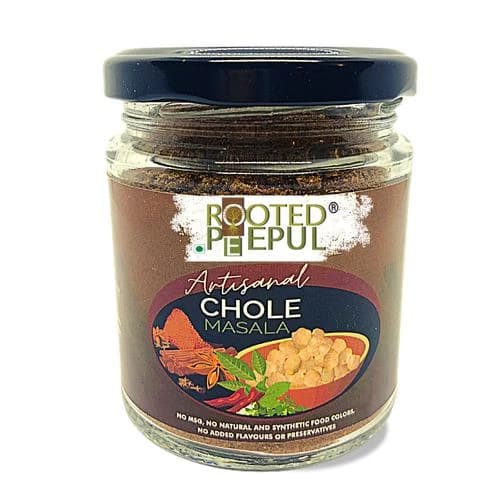 75 G Glass Jar Rooted Peepul Artisanal Chola Masala ShopIndianProductsa