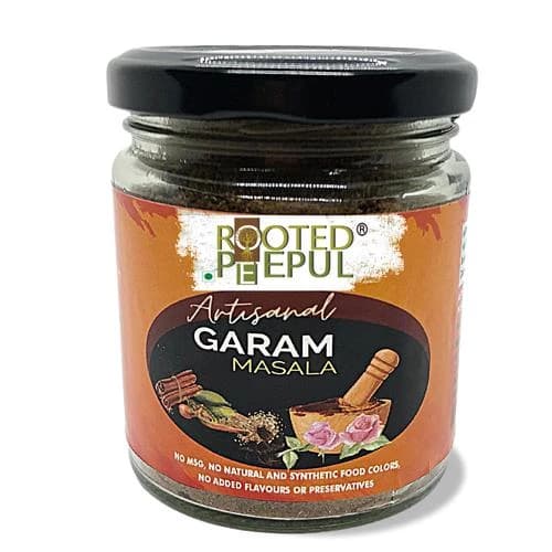75 G Glass Jar Rooted Peepul Artisanal Garam Masala ShopIndianProductsa