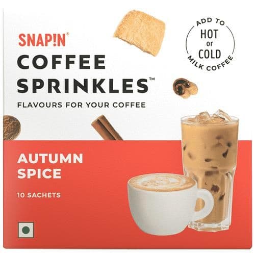 80 G 10 Sachets X 8 G Each Snapin Coffee Sprinkles Autumn Spice ShopIndianProductsa
