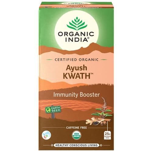 80 G 25 Teabags X 32G Each Organic India Ayush Kwath Immunity Booster ShopIndianProductsa