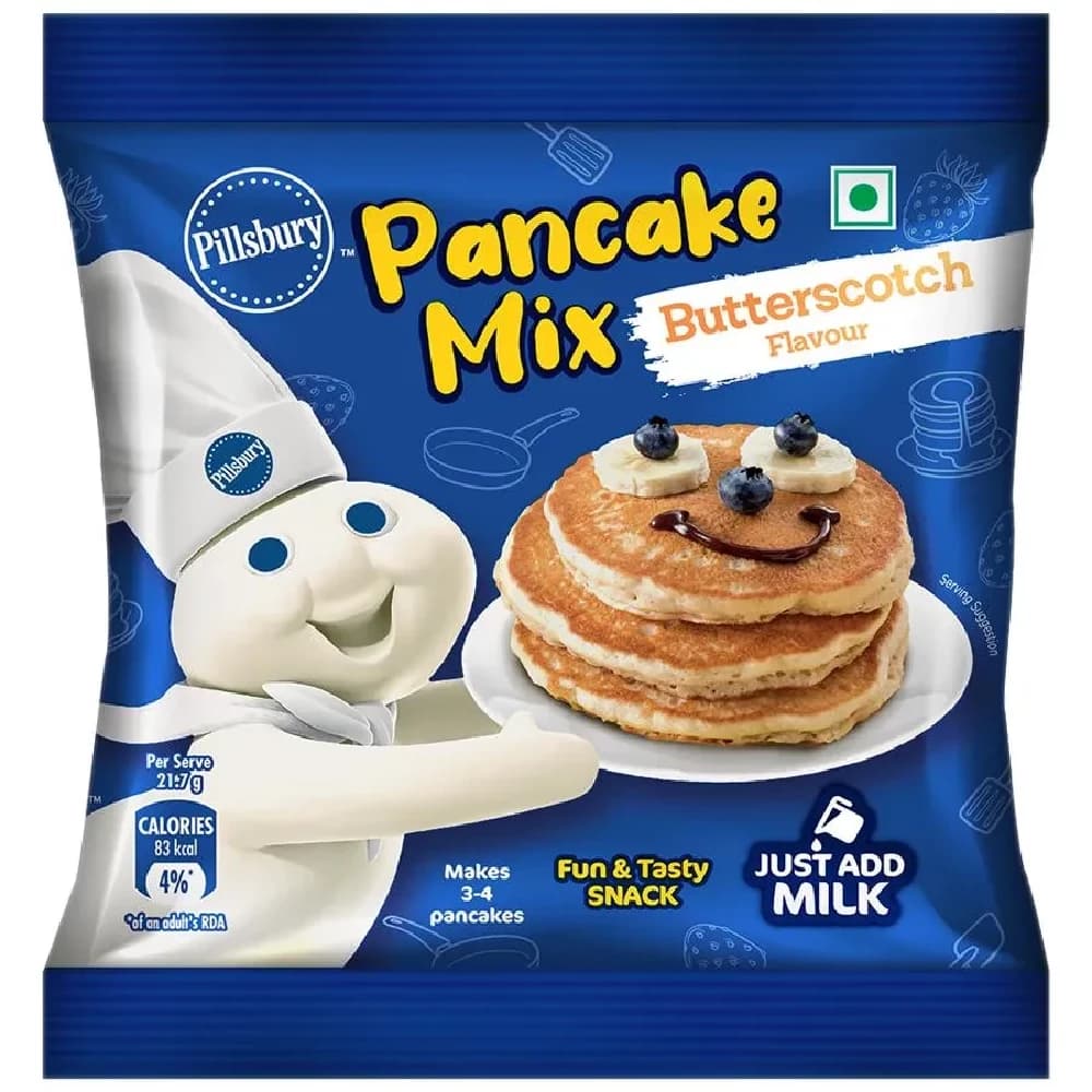 80 G Pillsbury Pancake Mix Butterscotch Flavour Makes Soft Fluffy Pancakes ShopIndianProductsa