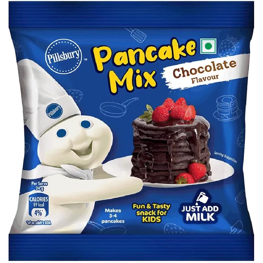 80 G Pillsbury Pancake Mix Chocolate Flavour Makes Soft Fluffy Pancakes ShopIndianProductsa