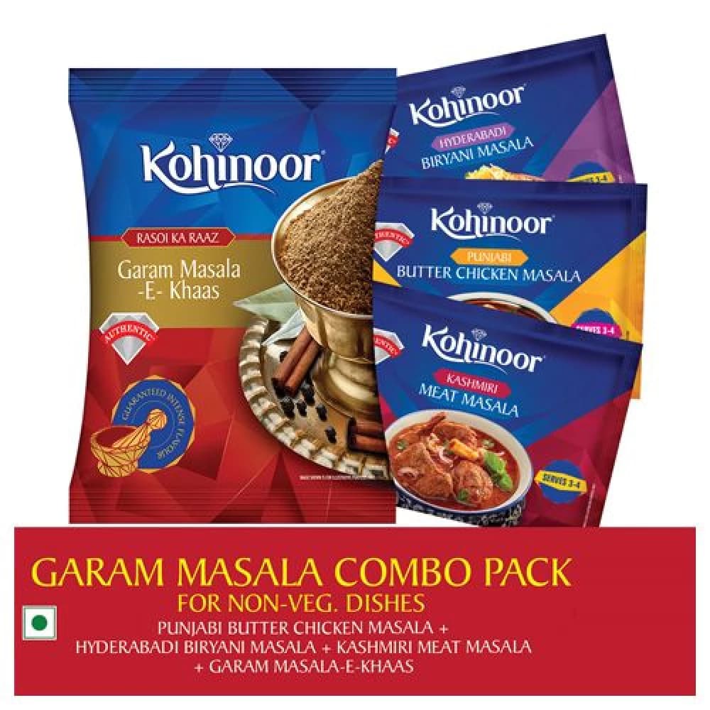 85 G Combo Kohinoor Masala Combo Chicken 15 Gm Meat 15 Gm Punjabi Butter Chicken 15 Gm Garam Masala 40 Gm ShopIndianProductsa
