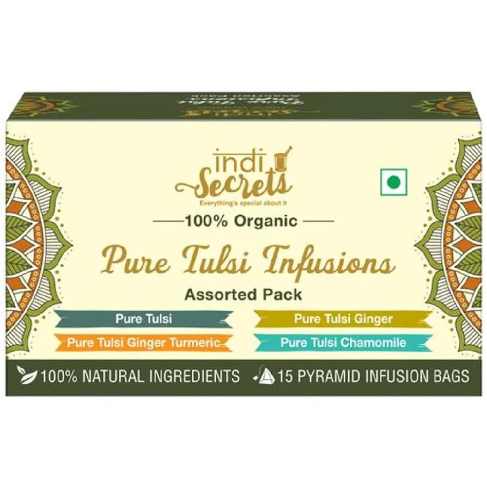 85 G Indisecrets Assorted Tulsi Infusions With 4 Exotic Flavours ShopIndianProductsa