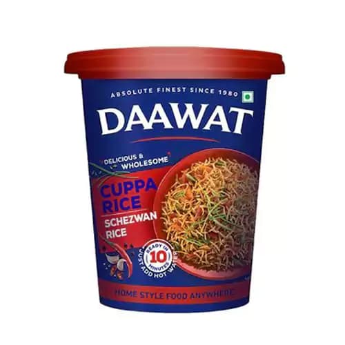 86 G Daawat Cuppa Rice Schezwan Rice Ready In 10 Minutes ShopIndianProductsa