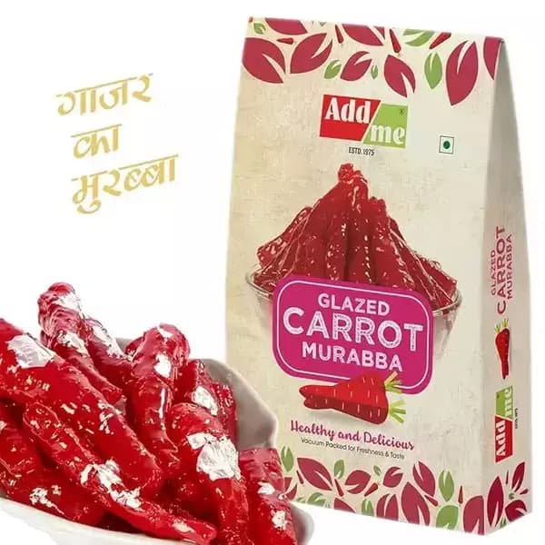 Add Me Gajar Murabba Sweet & Tangy Carrot Preserve for Healthy Snacking,750g-Main image