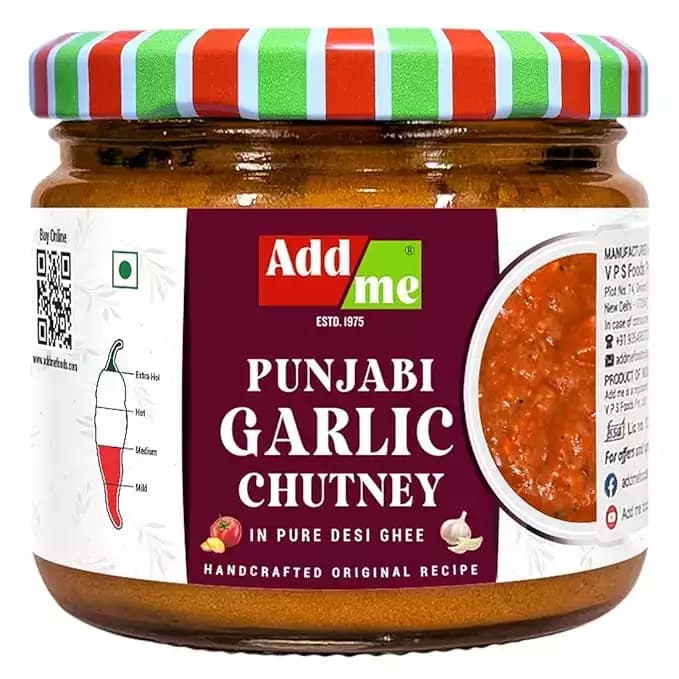 Add Me Punjabi Garlic Chutney in Pure Desi Ghee,300g-Main image