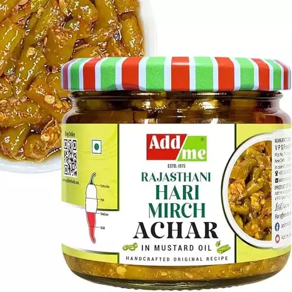 Add Me Rajasthani Hari Mirch Ka Achar,300g-Main image
