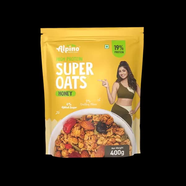 Alpino High Protein Rolled Oats Honey,400g-Main image