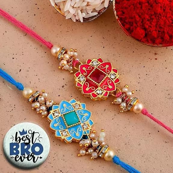 Ascension Flower Rakhi Set Combo,100g-Main image