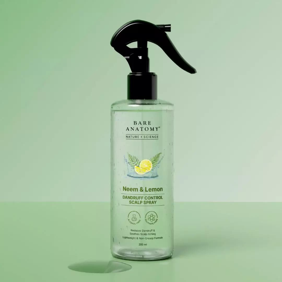 Bare Anatomy Neem & Lemon Dandruff Control Scalp Spray,200ml-Main image