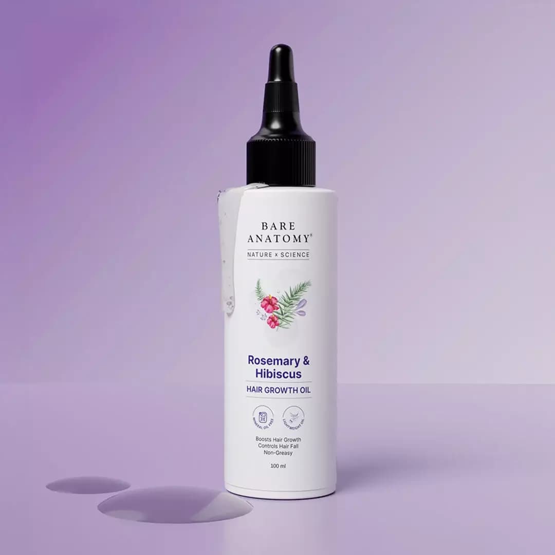 Bare Anatomy Rosemary & Hibiscus Hair Growth Oil,100ml-Main image