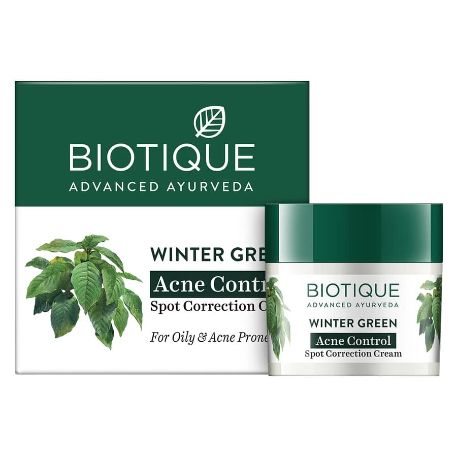 Biotique winter green acne control spot correction cream-Main Image