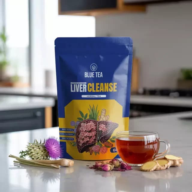 Blue Tea Liver Cleanse Herbal Tea,150g-Main image
