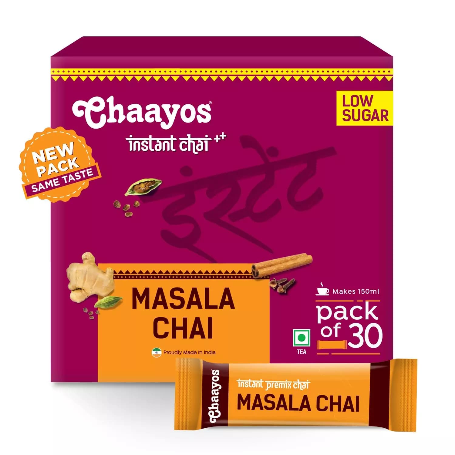 Chaayos Instant Tea Premix Masala Flavour,150g-Main image