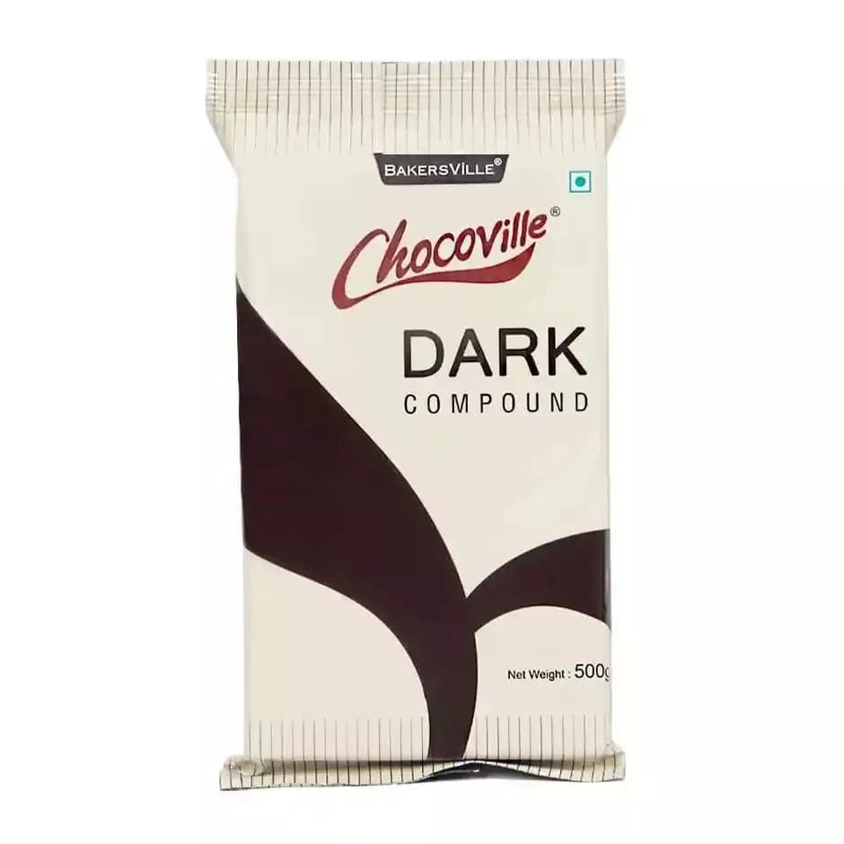 Chocoville Dark Compound Chocolate Bar,500g-Main image