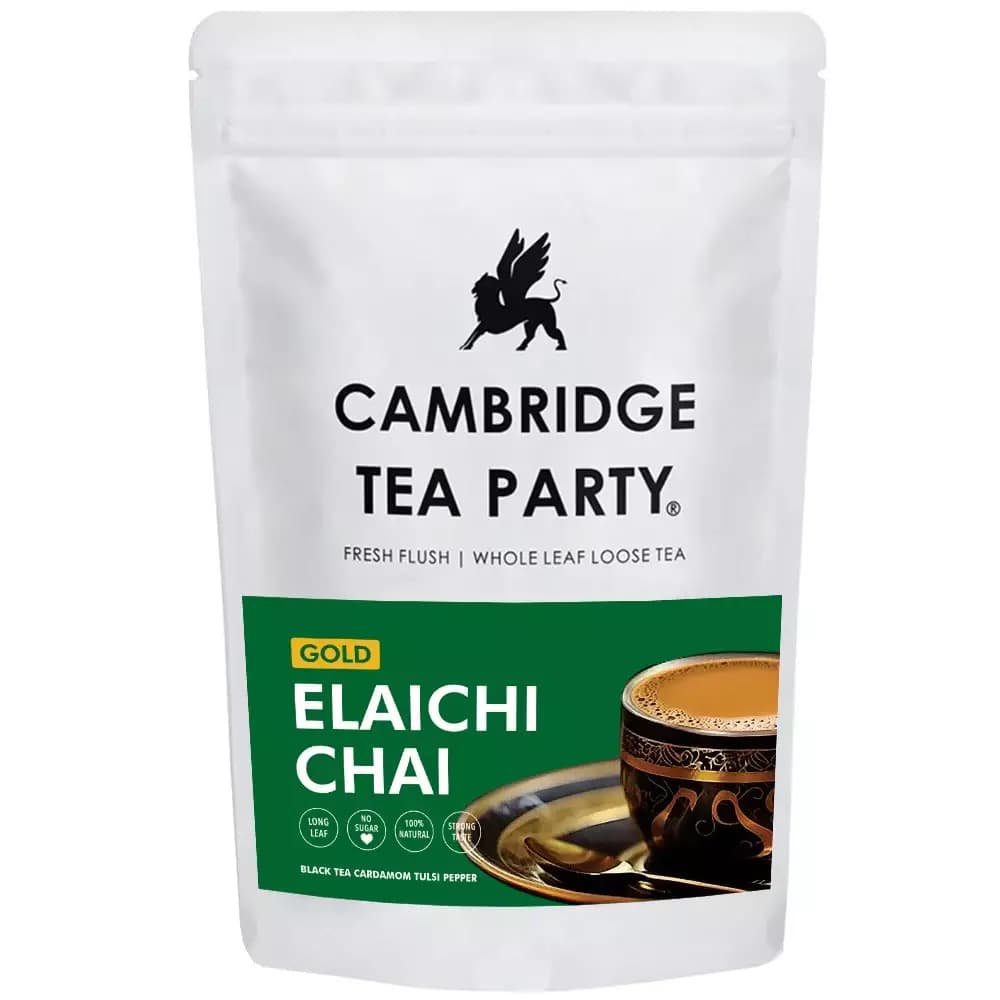 Colombian Brew Cambridge Tea Party Gold Elaichi Chai, 250g-Main image