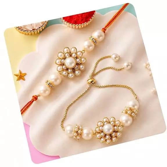 CraftVatika Bhaiya Bhabhi Designer Rakhi,20g-Main image