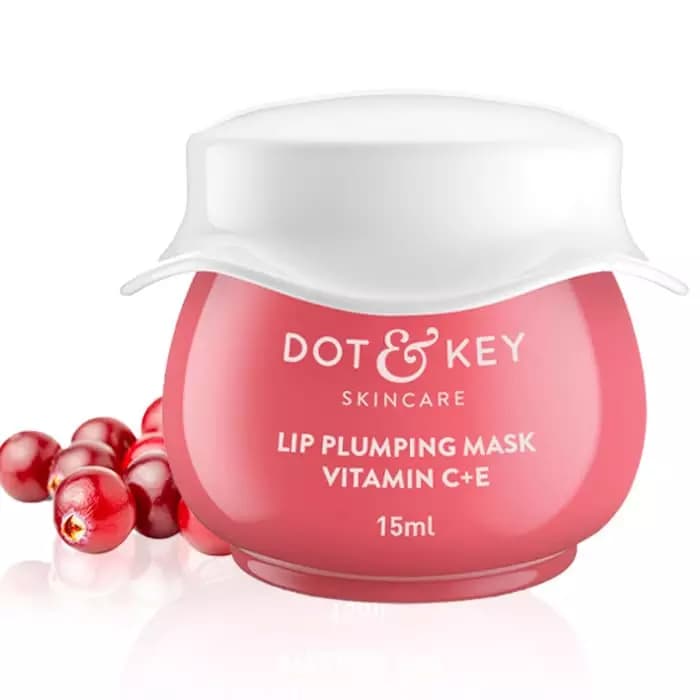 Dot & Key Lip Plumping Mask with Vitamin C + E, 15 ml-Main Image