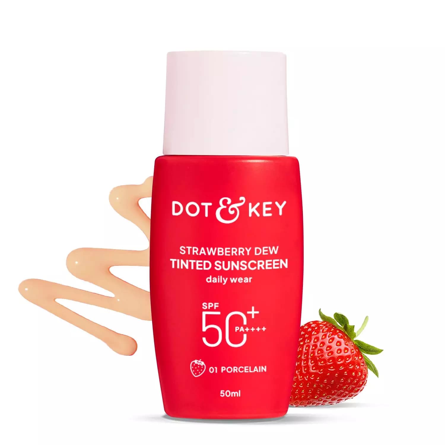 Dot & Key Strawberry Dew Tinted Sunscreen, Porcelain-Main Image