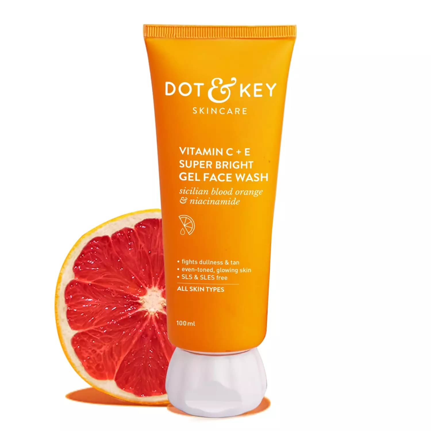 Dot & Key Vitamin C + E Gel Face Wash for Glowing Skin, 100 ml-Main Image
