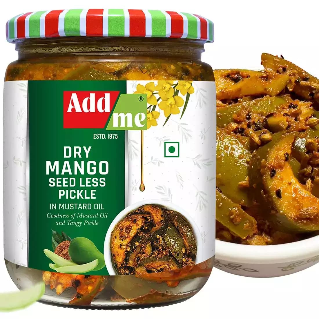 Dry Mango Seedless Pickle, 500g-main image