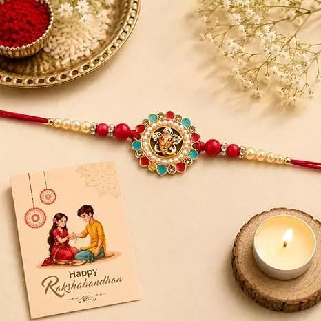 Dryphon Premium Ganesh Rakhi,100g-Main image