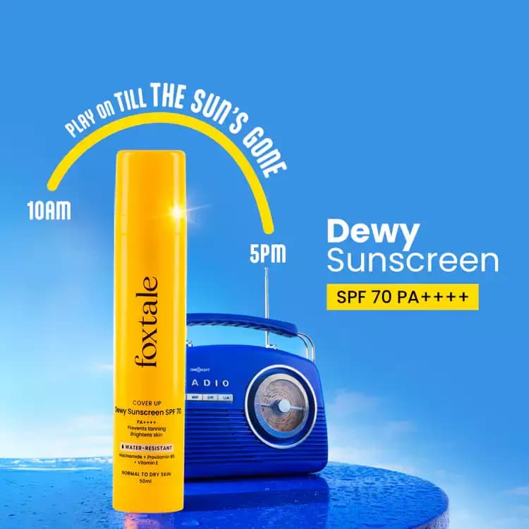 Foxtale Dewy Finish Sunscreen SPF,50ml-Main image