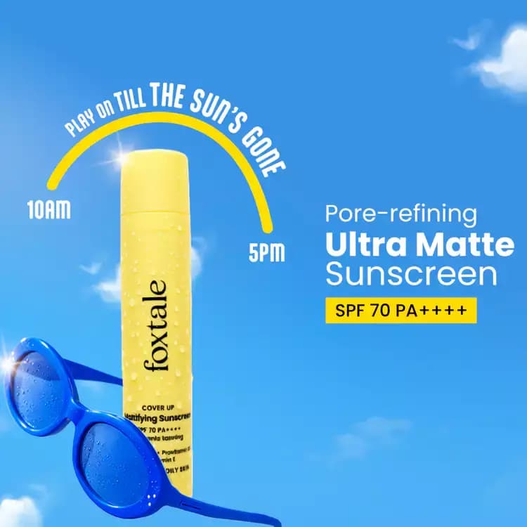 Foxtale SPF Matte Finish Sunscreen,50ml-Main image